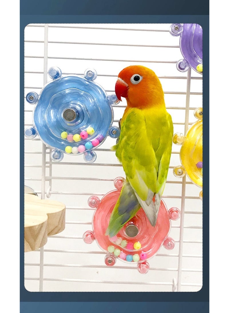 Oldzhan Parrot decompression toy, flying saucer spinning fun, bird entertainment toy (blue) - Image 4